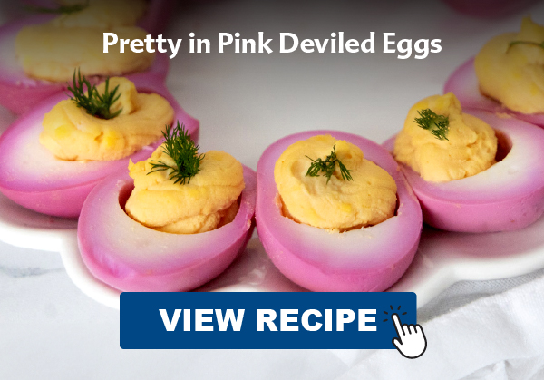Pretty in Pink Deviled Eggs. View recipe