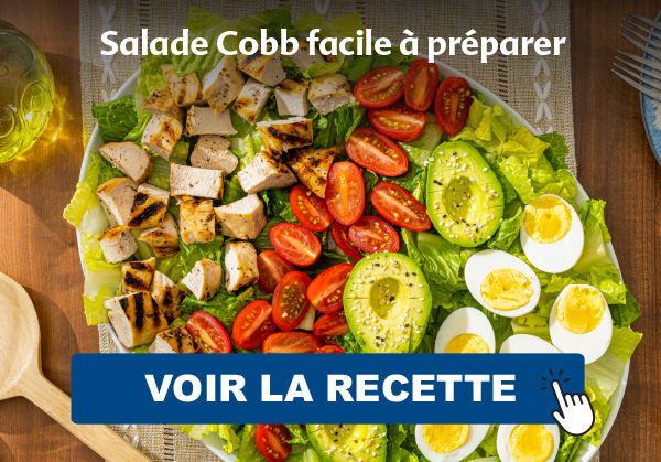 Salade Cobb facile à préparer VOIR LA RECETTE